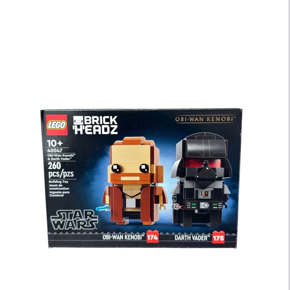 LEGO BrickHeadz 40547 Obi-Wan Kenobi & Darth Vader NEW NIB (260 Pieces).
